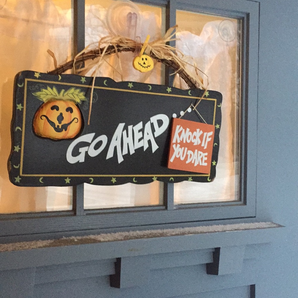 Halloween door sign